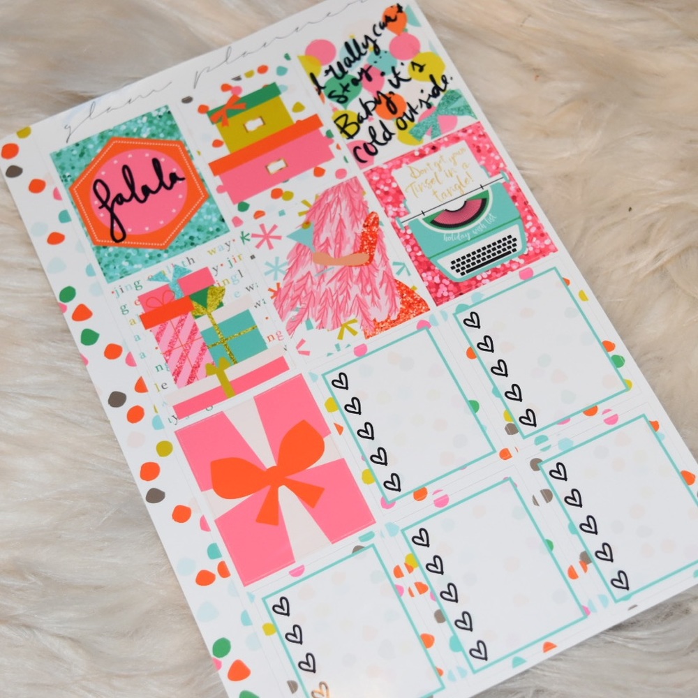 “Merry and Bright” Planner Sticker Kit